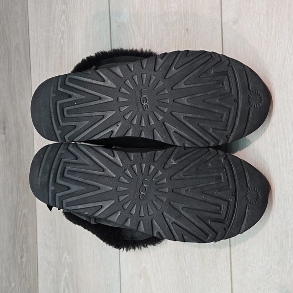 Ugg Australia Women Ankle Bow Leather Sheepskin Boots shoes sz 9 - Picture 11 of 15